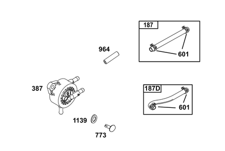 Fuel Supply Group Diagram and Parts List for 21R507-0001-H5  Briggs and Stratton Engine
